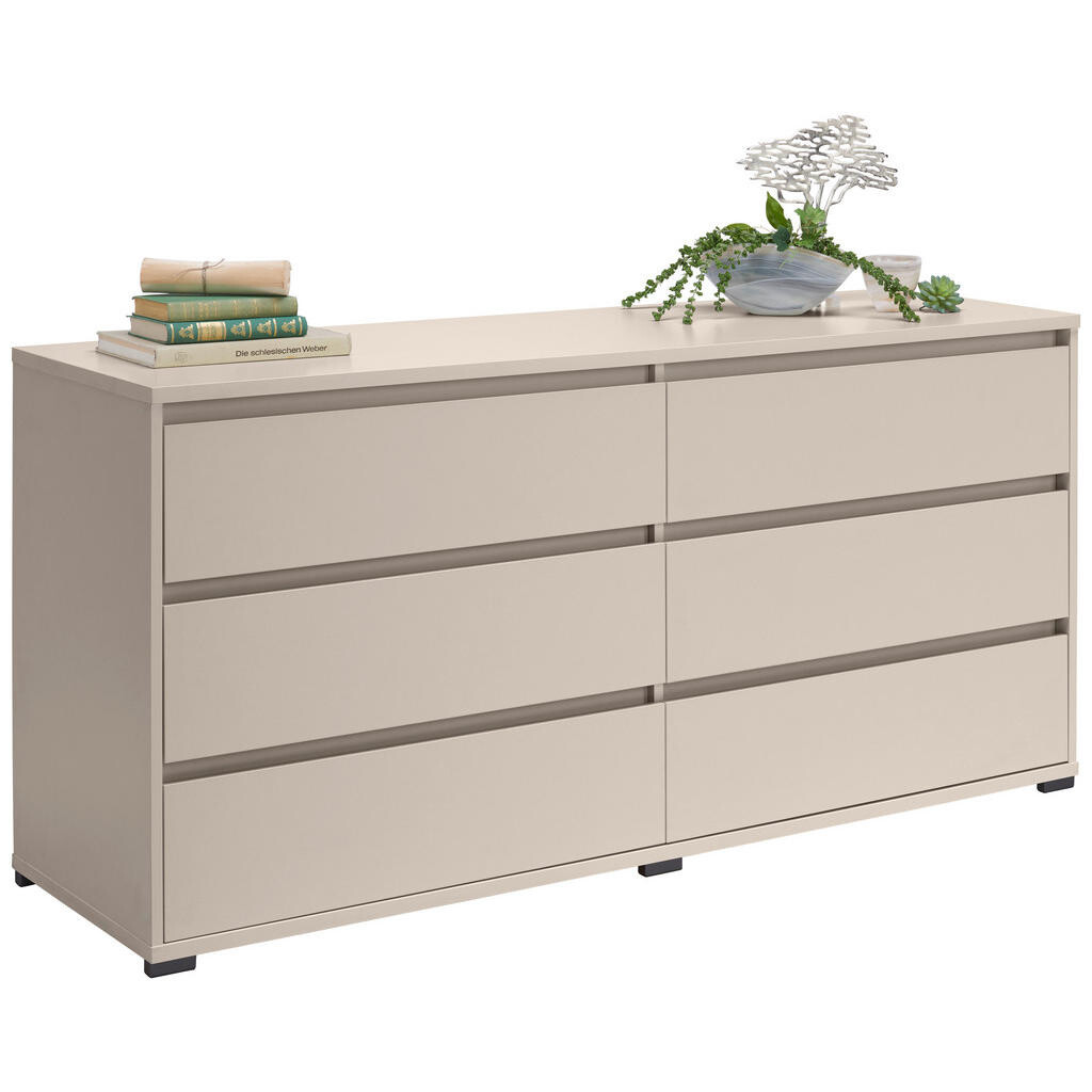 Carryhome ŠIROKÁ KOMODA, kašmírová, 160/79/48 cm