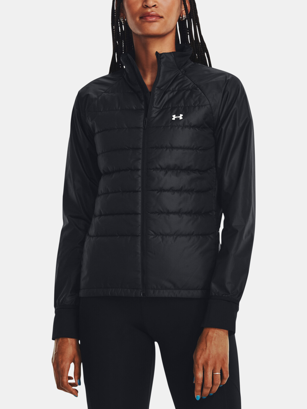 Under Armour Bunda UA STRM INS RUN HBD JKT-BLK - Dámské