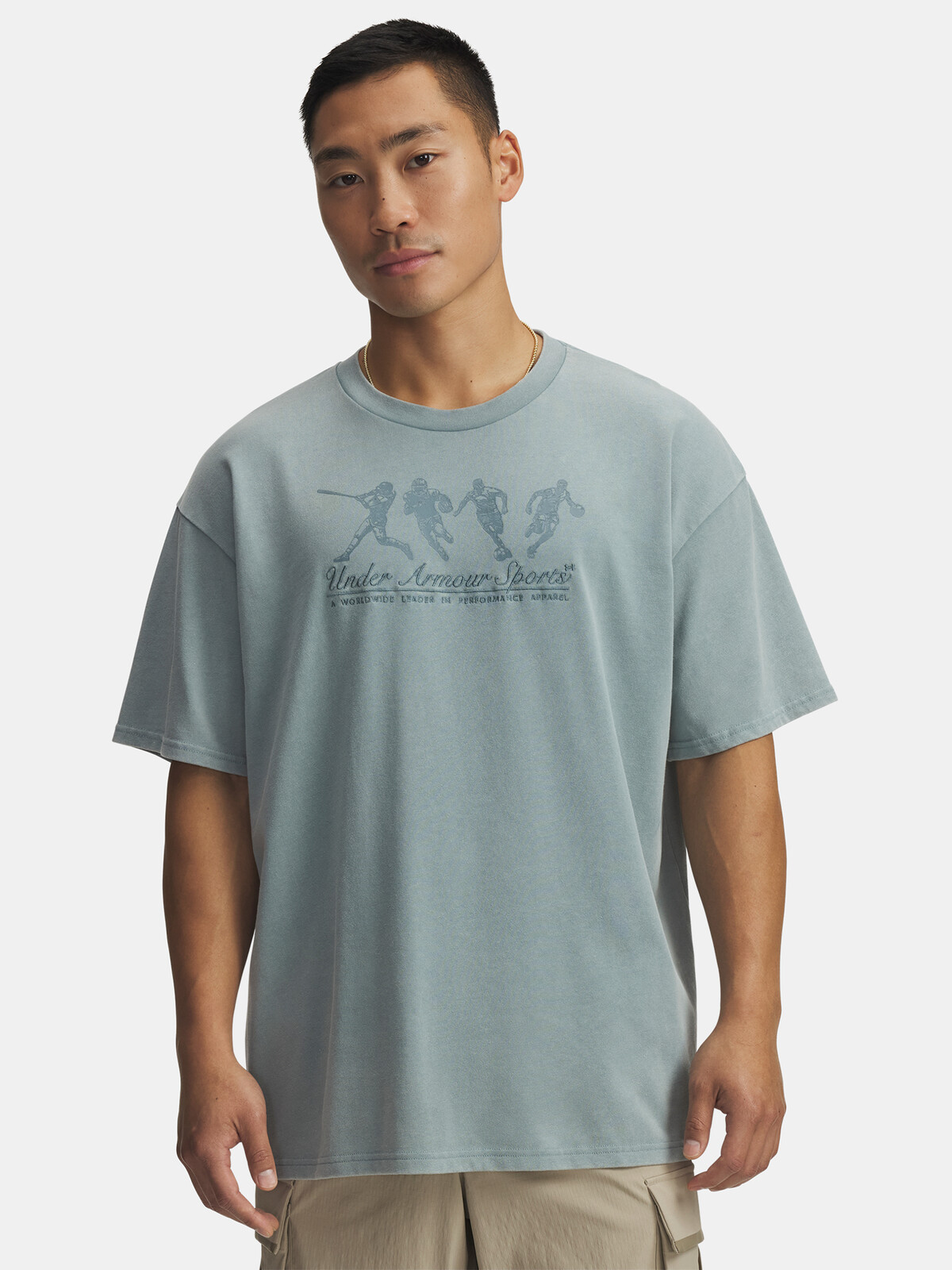 Pánské tričko Under Armour UA HWT ATHLETES OS SS-GRN - Pánské