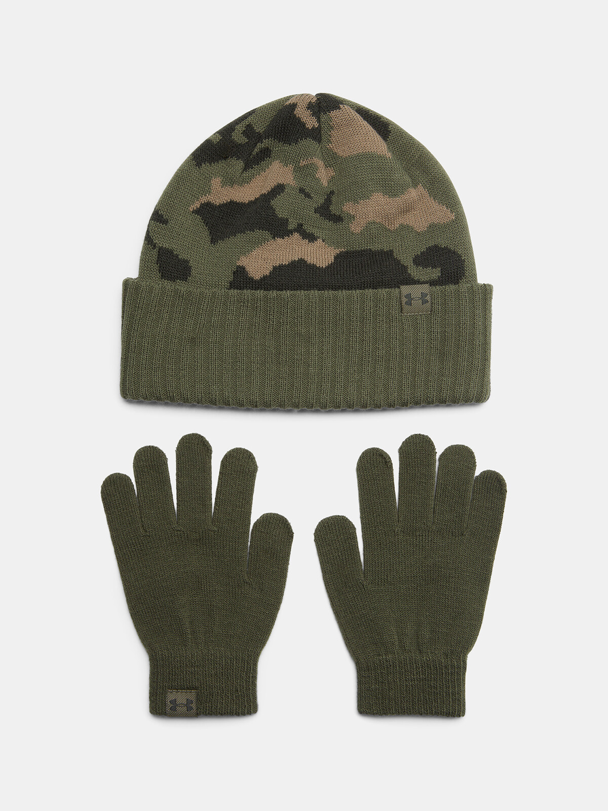 Chlapecký set Under Armour B Beanie/Glove Combo-GRN - Kluci