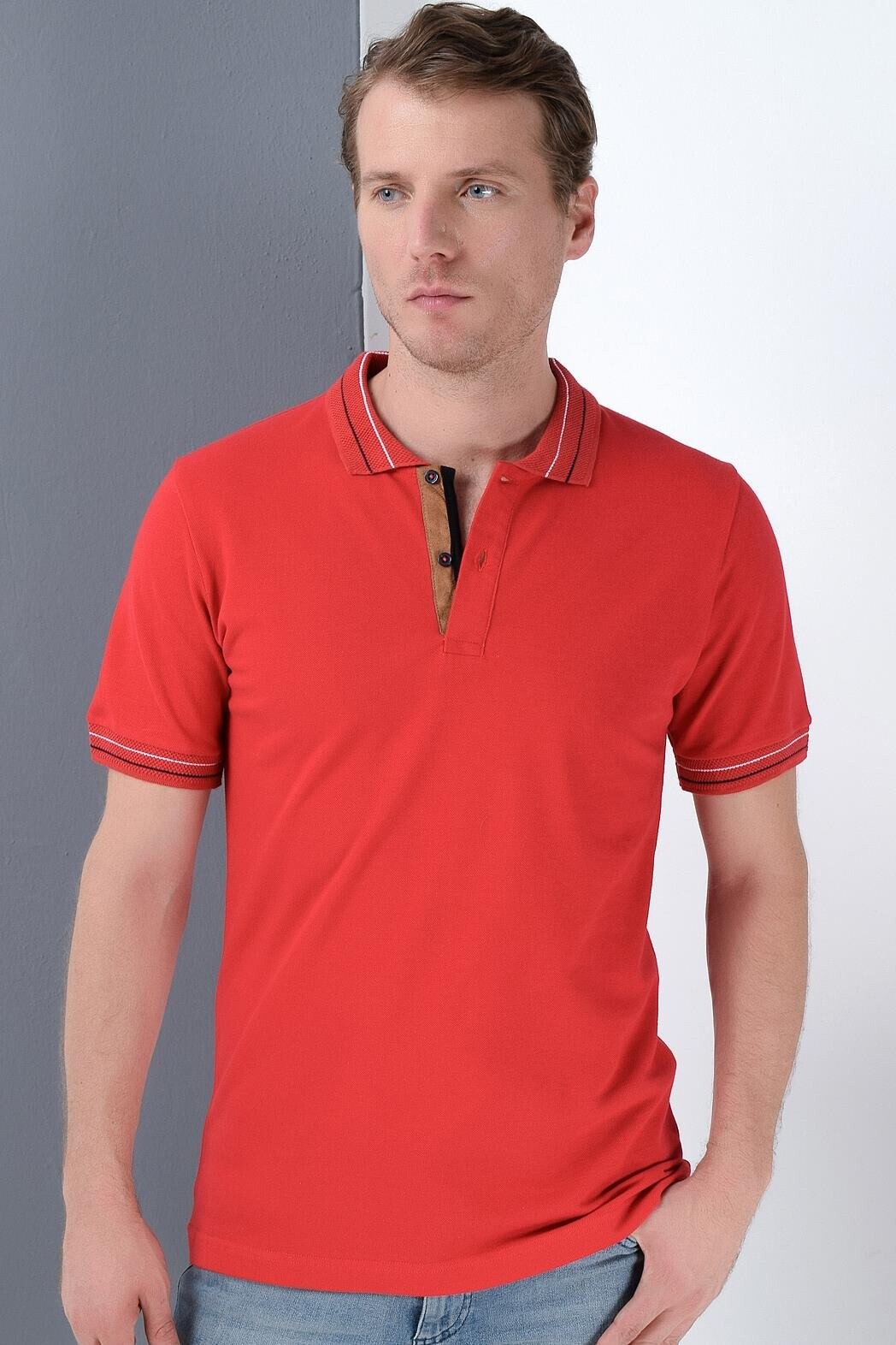 T9567 DEWBERRY MEN'S T-SHIRT-BURGUNDY