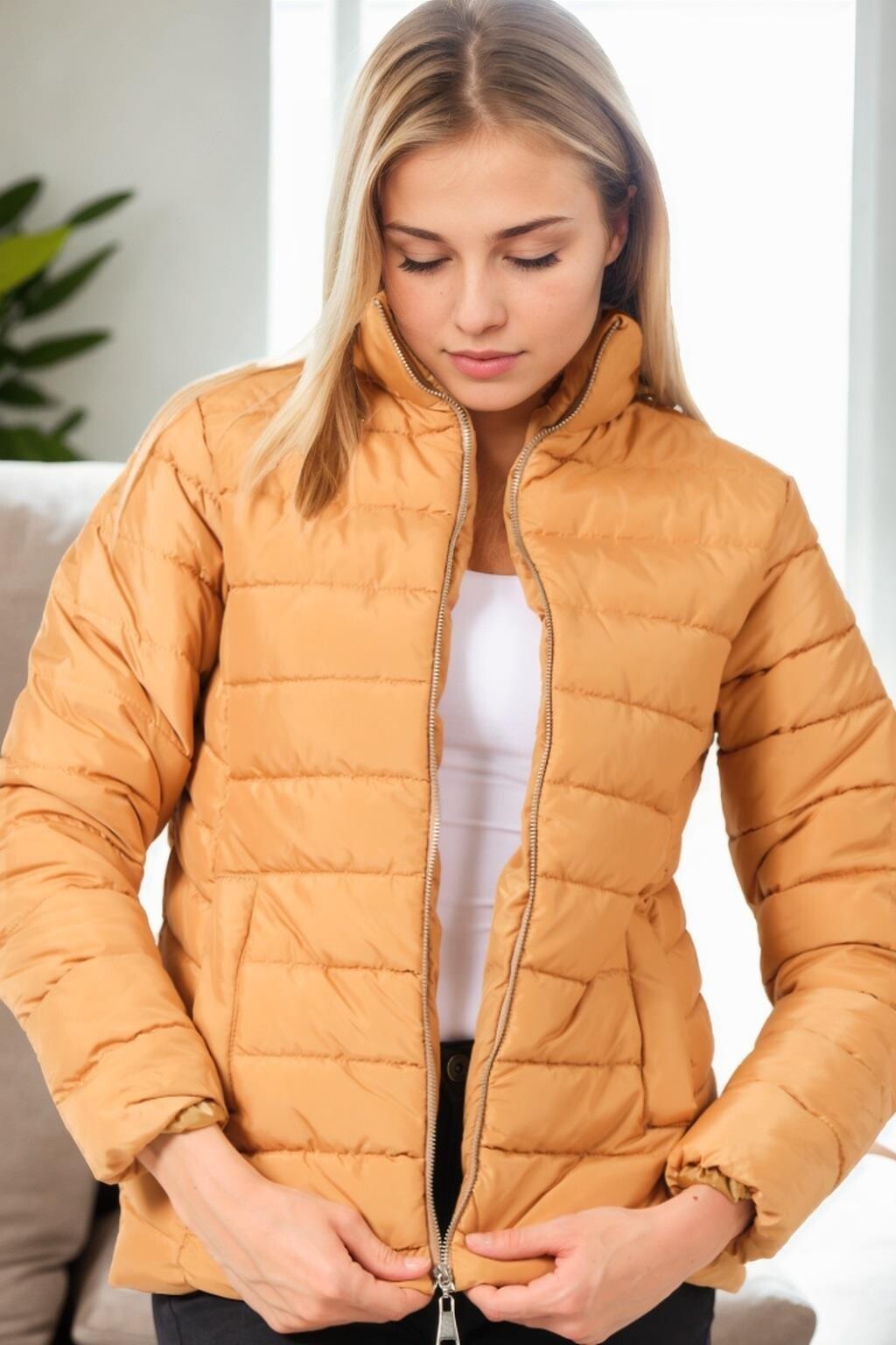 Z9746 DEWBERRY WOMEN'S COAT-MINK