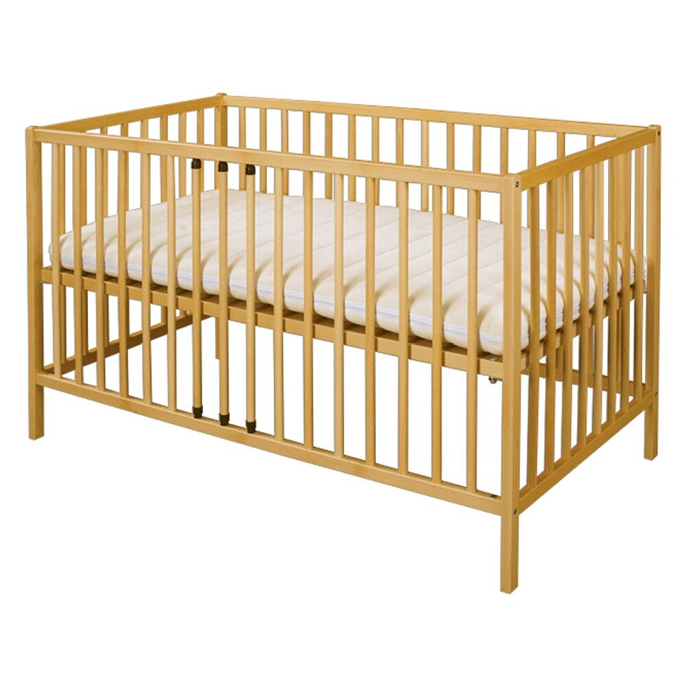 Drewmax Dětská postýlka LK143 60 x 120 cm, surová