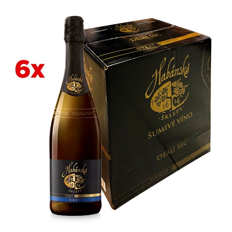 Habánské sklepy šumivé víno brut karton 6 ks – BLACK FRIDAY