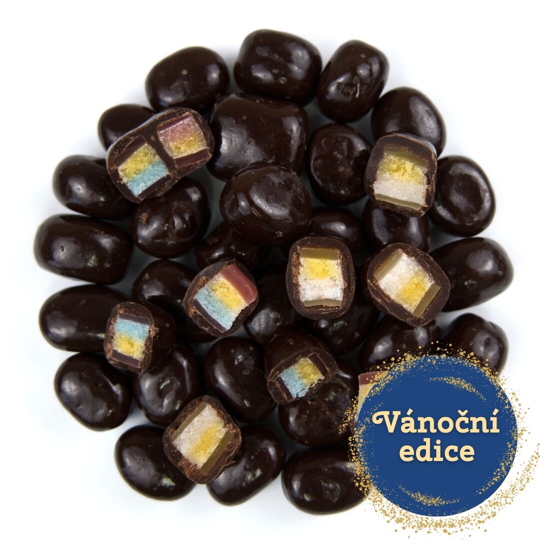 NUTSMAN Ovocné želé v hořké čokoládě - Vánoční edice Množství: 125 g