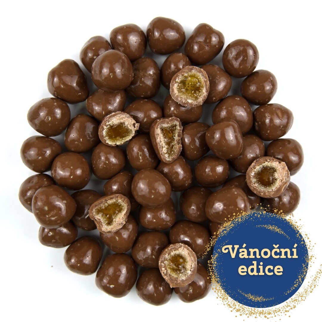 NUTSMAN Pomerančové želé v mléčné čokoládě - Vánoční edice Množství: 125 g