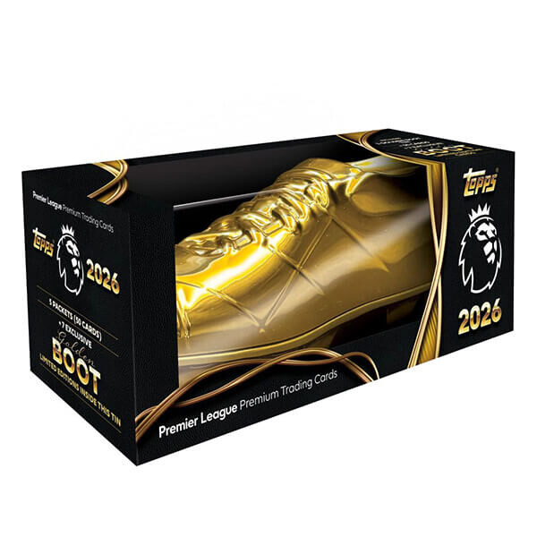 2025-2026 Topps Premier League Trading Cards Golden Boot Tin - fotbalové karty