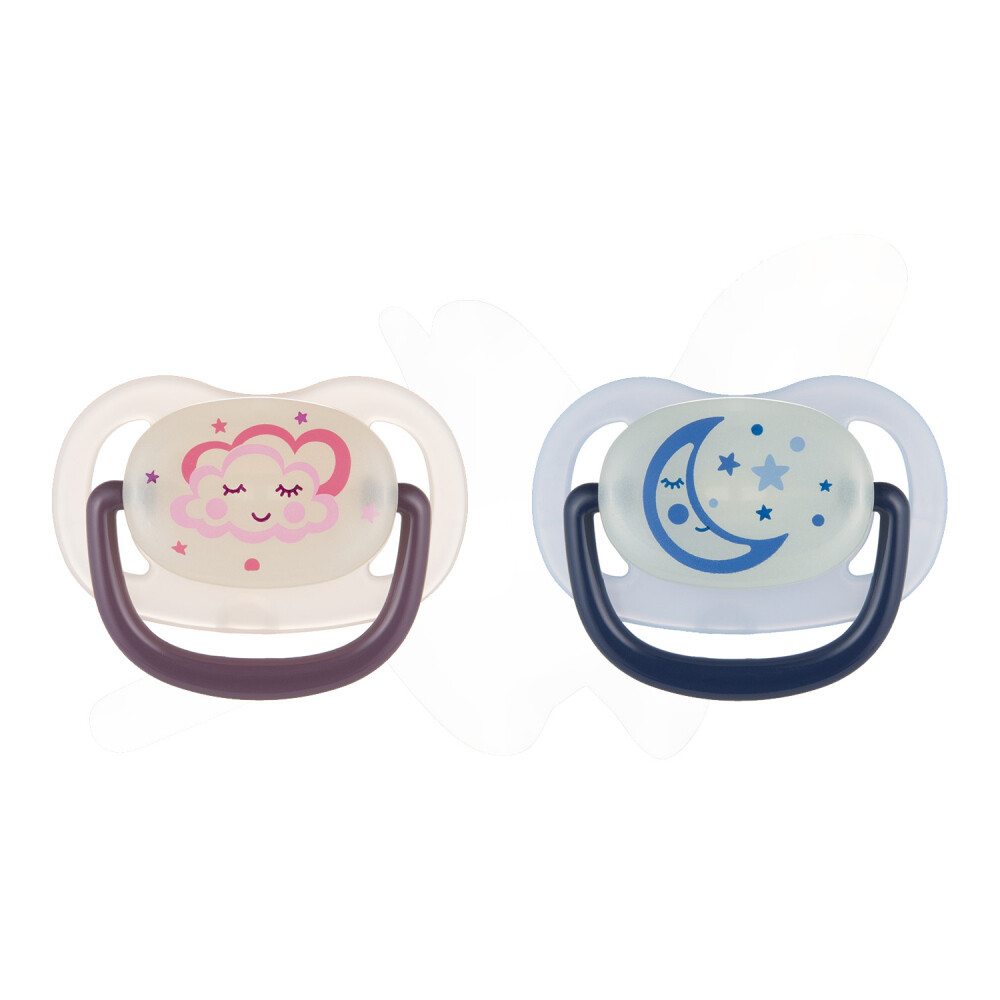 Canpol babies Dudlík svítící silikonový anatomický NIGHT DREAMS 0-6m 1ks