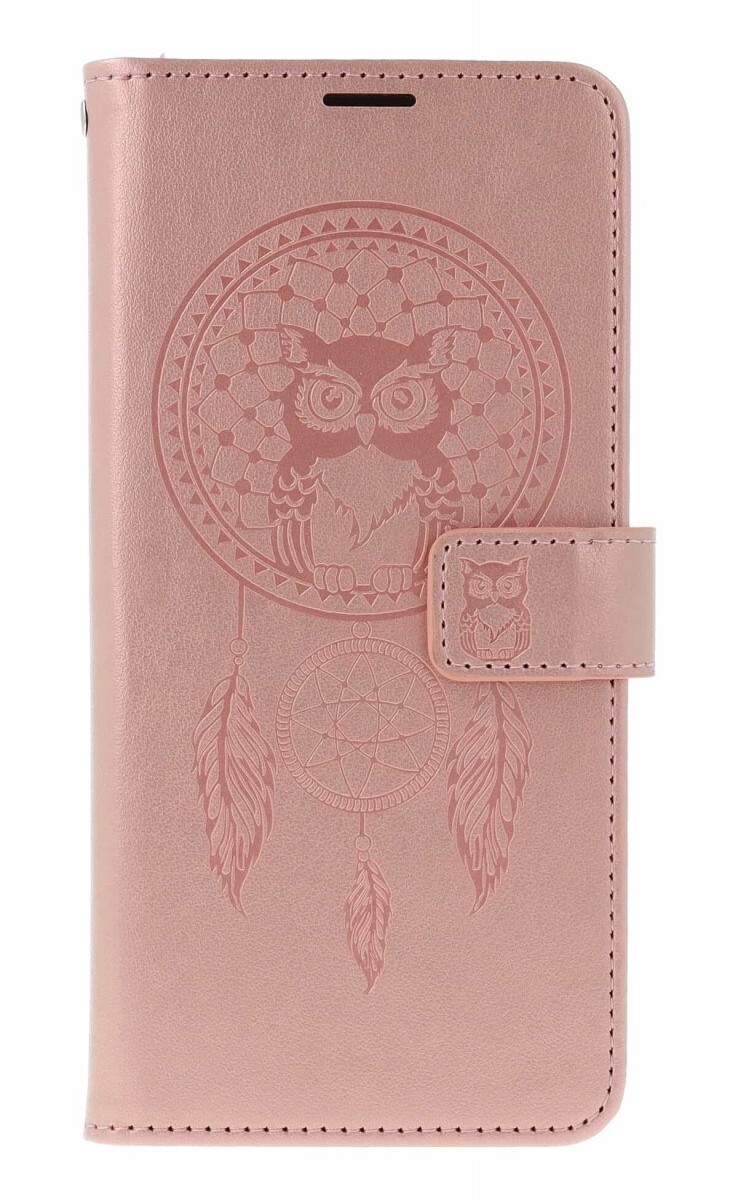 Pouzdro MEZZO Xiaomi Redmi Note 14 Pro knížkové Lapač se sovičkou růžové 166635