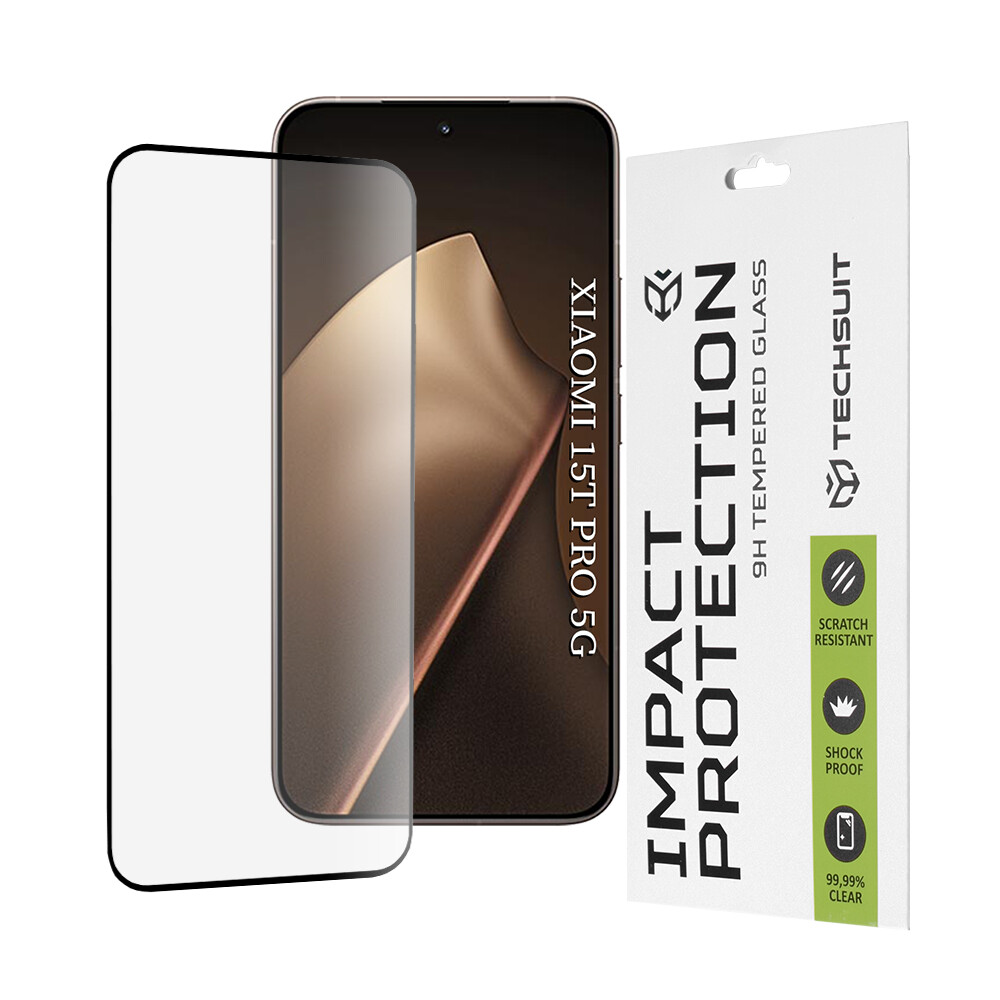 Ochranné sklo Techsuit 111D pro Xiaomi 15T Pro černé