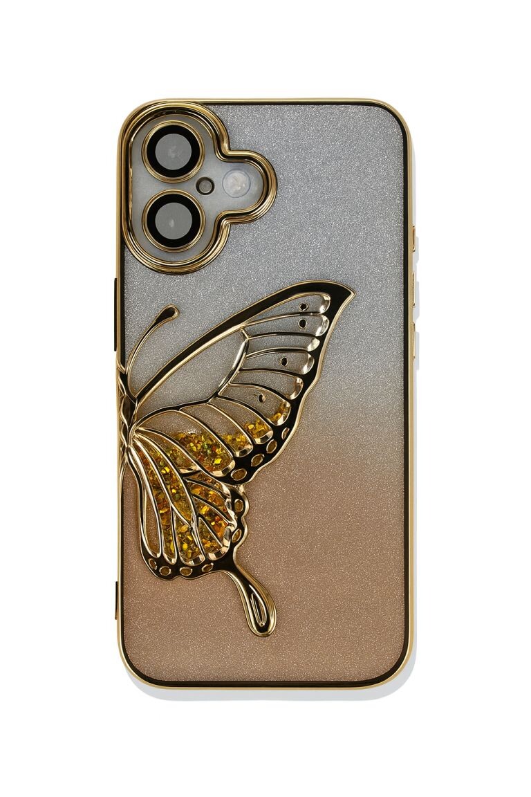 Zadní kryt Tel Protect Butterfly Water pro iPhone 17 gold