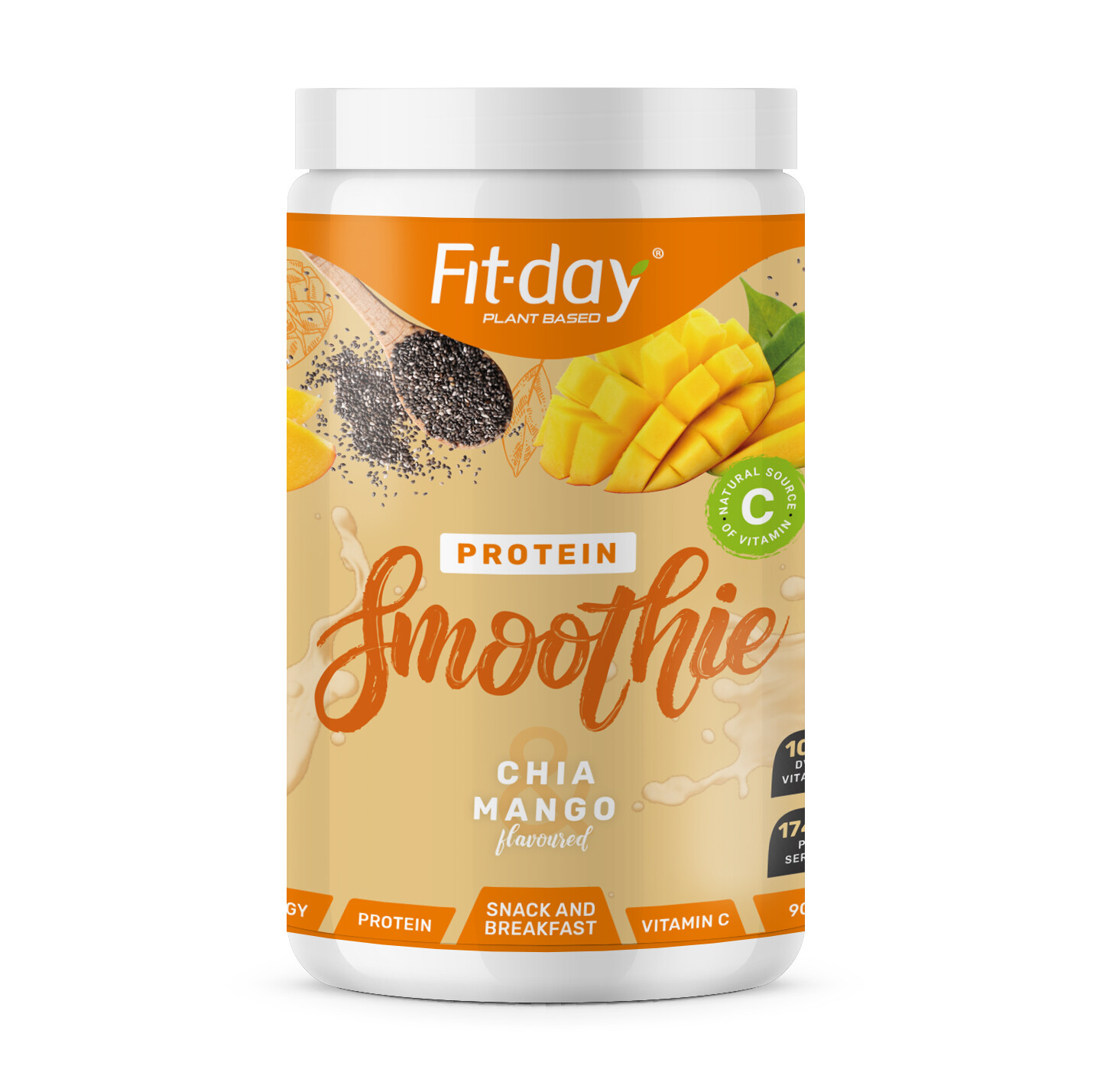Fit-day Protein Smoothie Chia & Mango 900 g