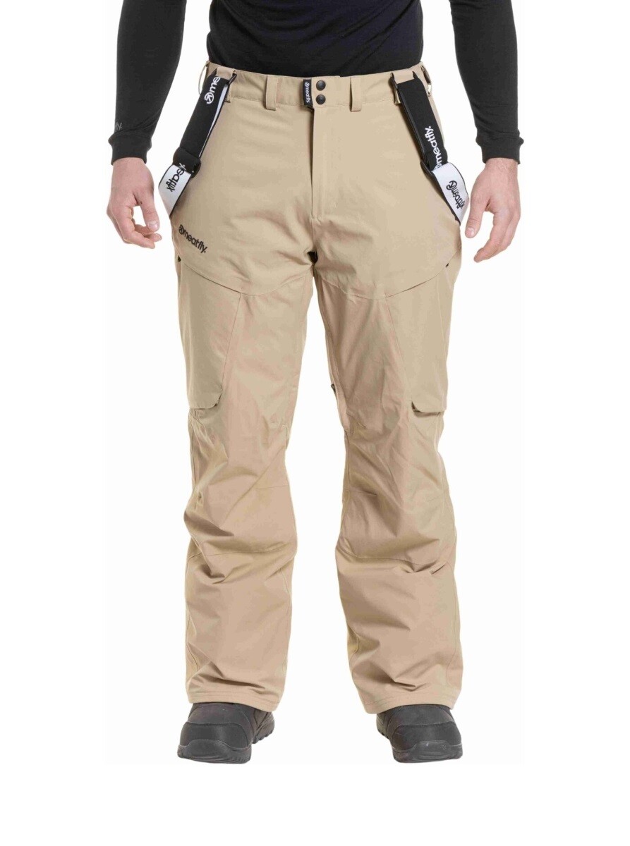 Pánské snb & ski kalhoty meatfly bold béžová m