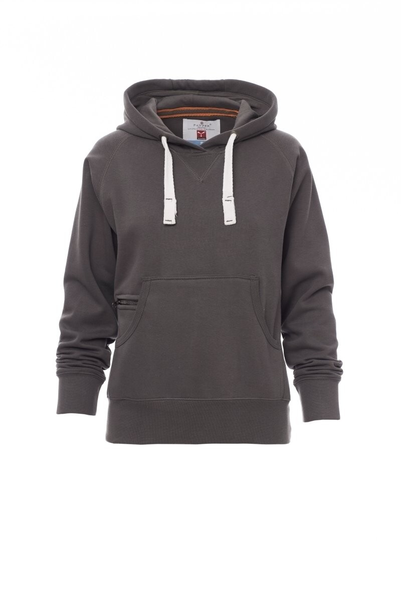 Mikina ATLANTA+ LADY dámská kouřová s kapucí velikost: M