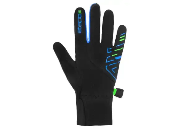 Etape Puzzle dětské rukavice černá/modrá vel. 9-10