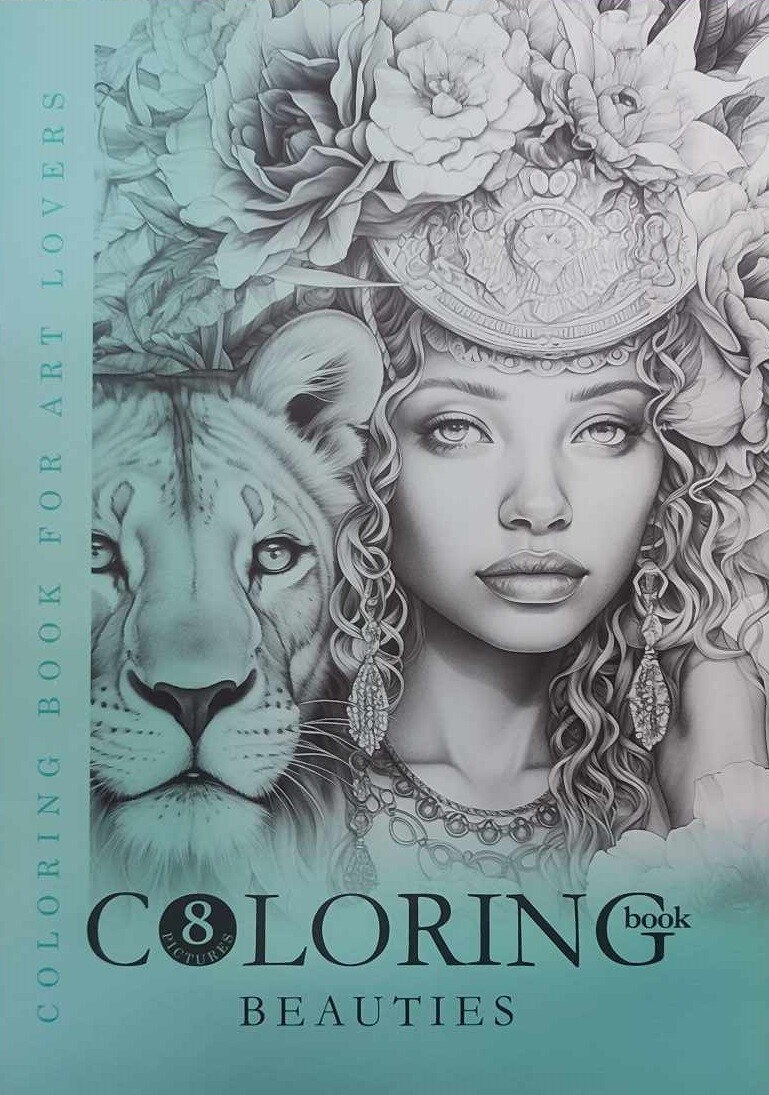 Dáma se lvem, antistresové omalovánky, Company Fresh