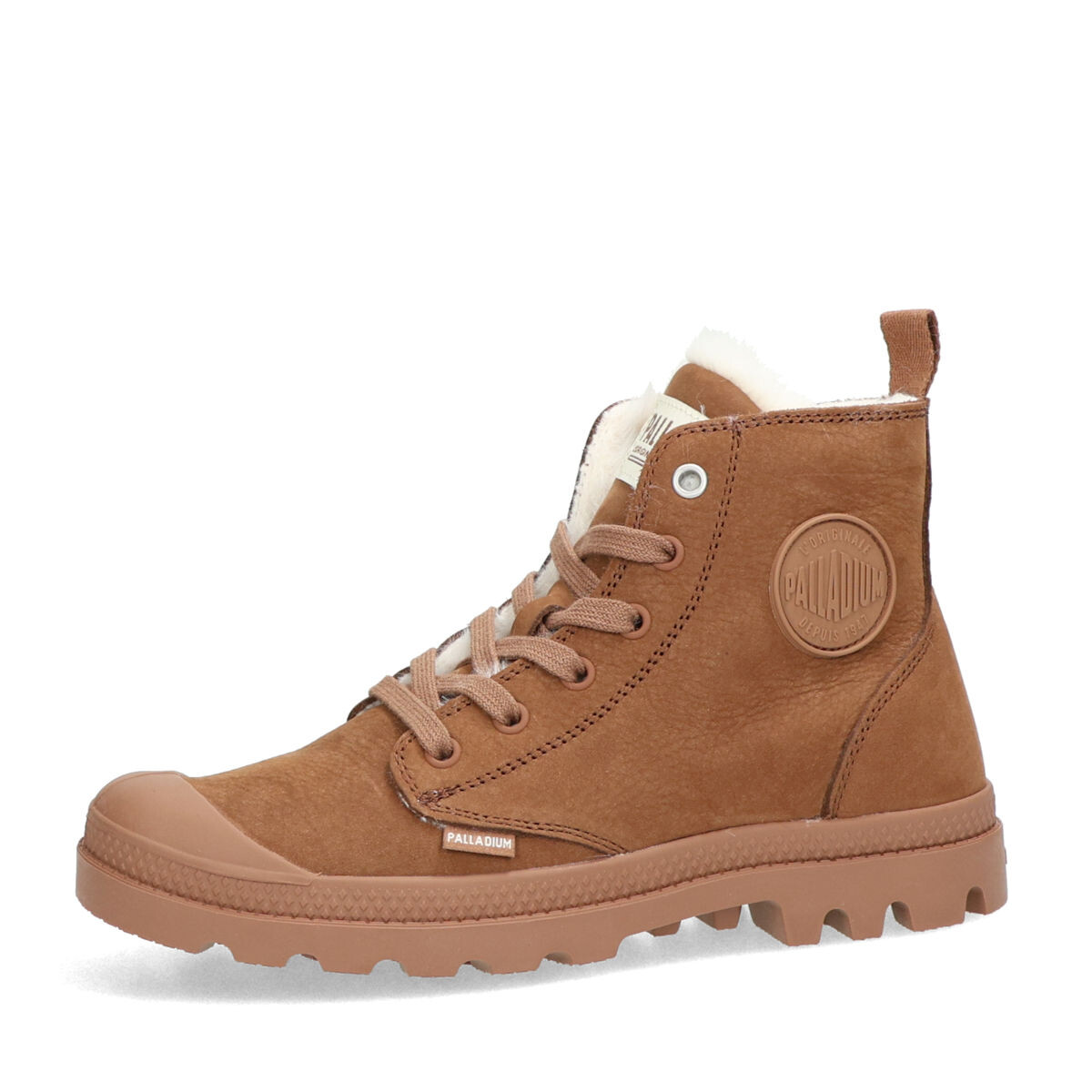 Palladium dámské nubukové kotníkové boty - hnědé - 37