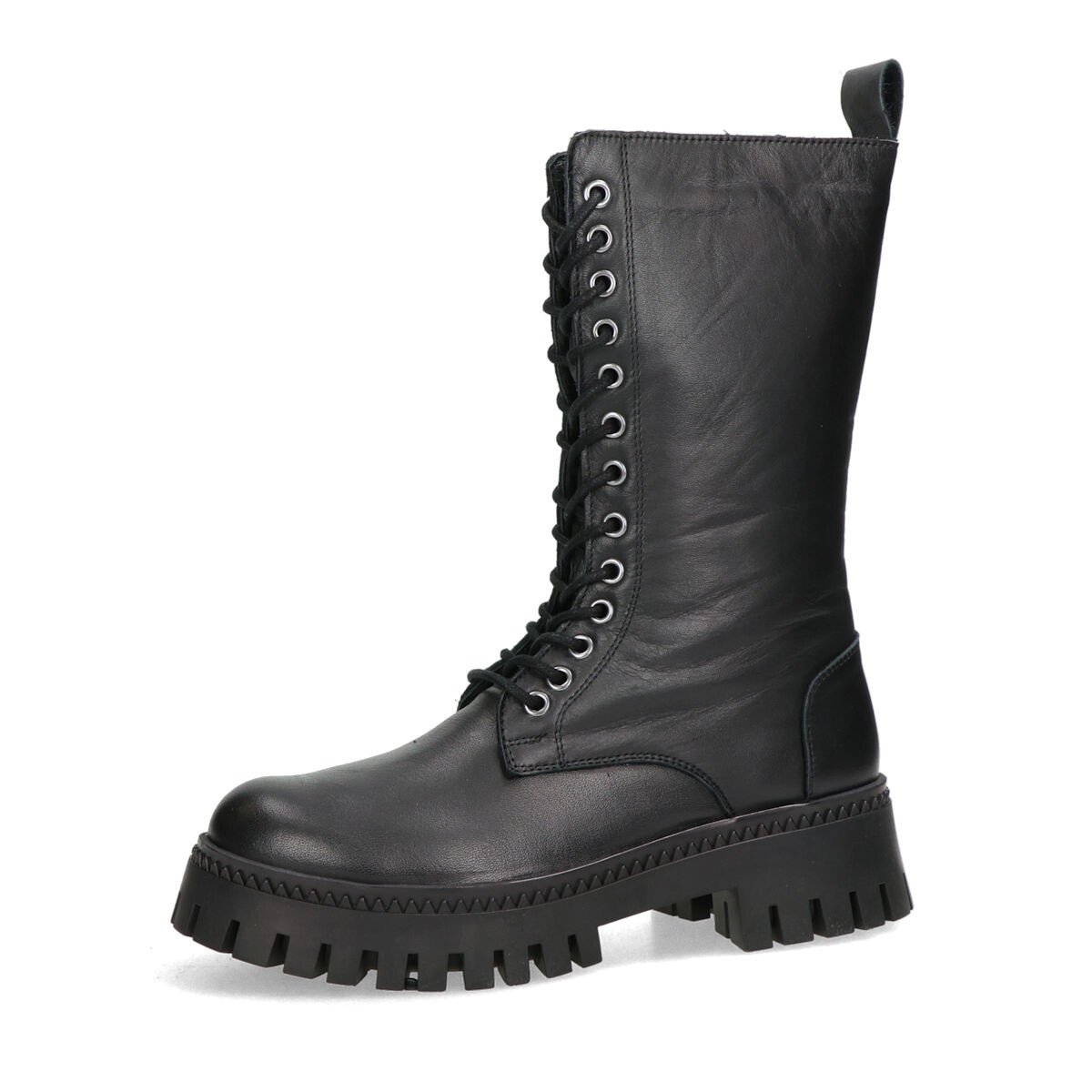 Robel dámské kožené kozačky - černé - 37