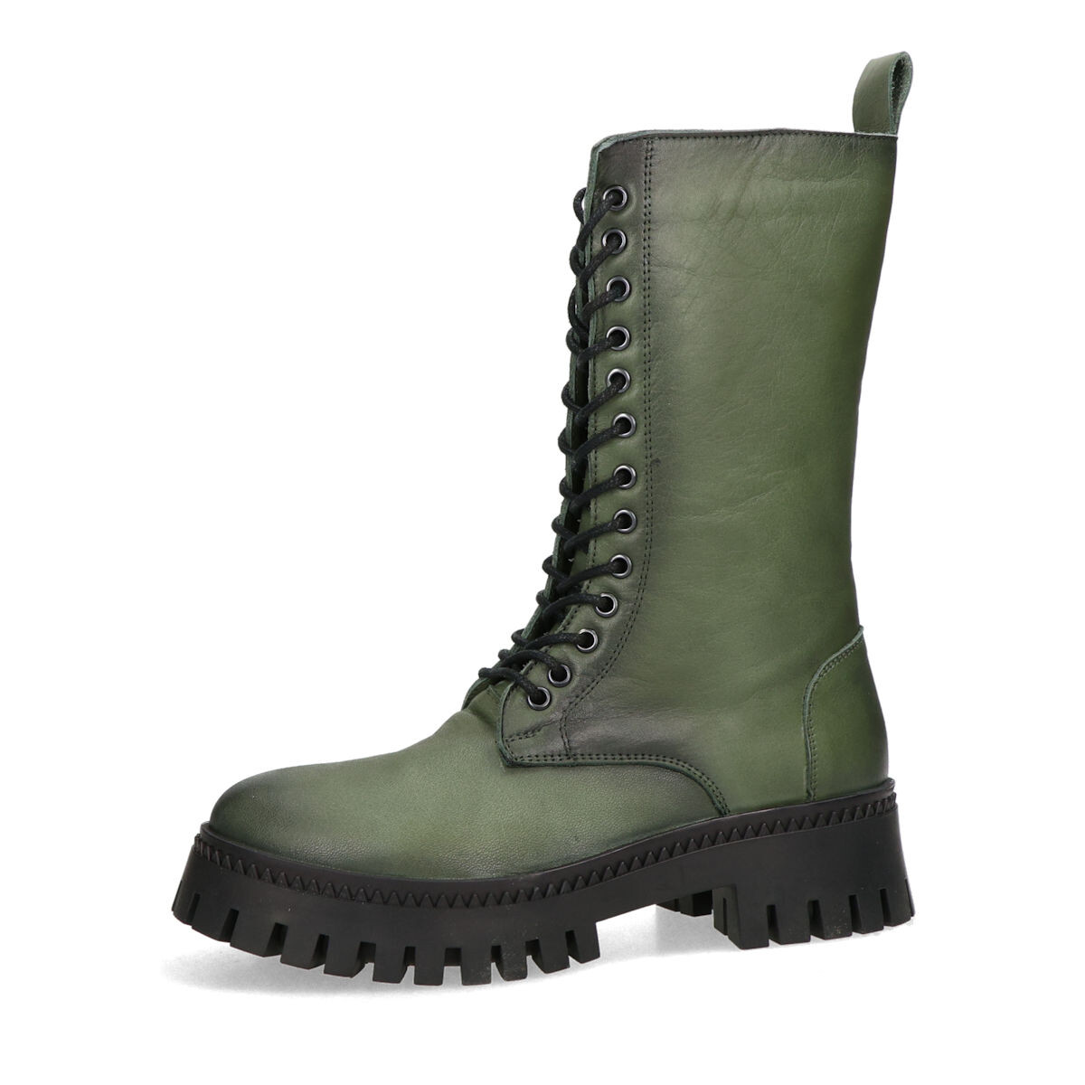 Robel dámské kožené kozačky - zelené - 36