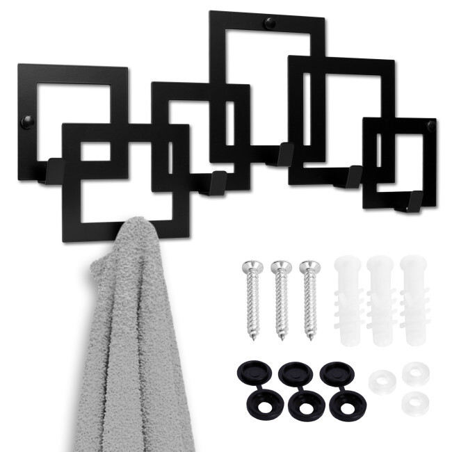 Nástěnný věšák KARDUS černý