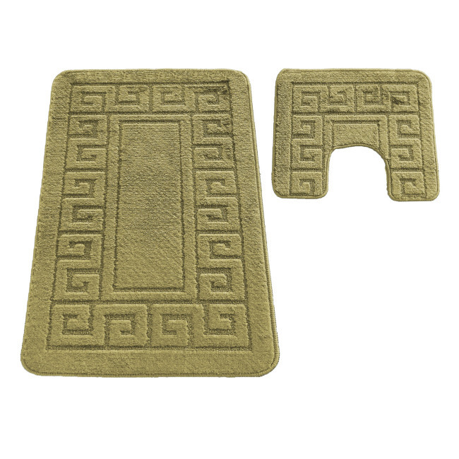 Sada koupelnových koberečků Montana Ethnic Khaki