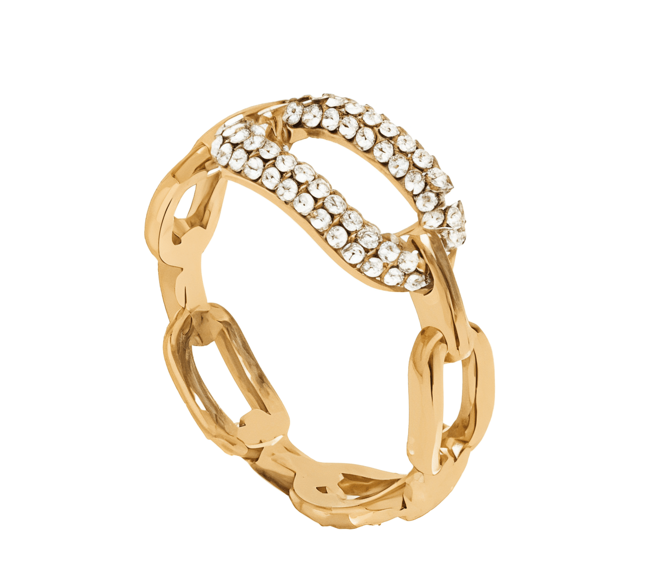 ELENYS Liora – pozlacený prsten 18K žluté zlato Velikost: 7 (EU: 54-56)