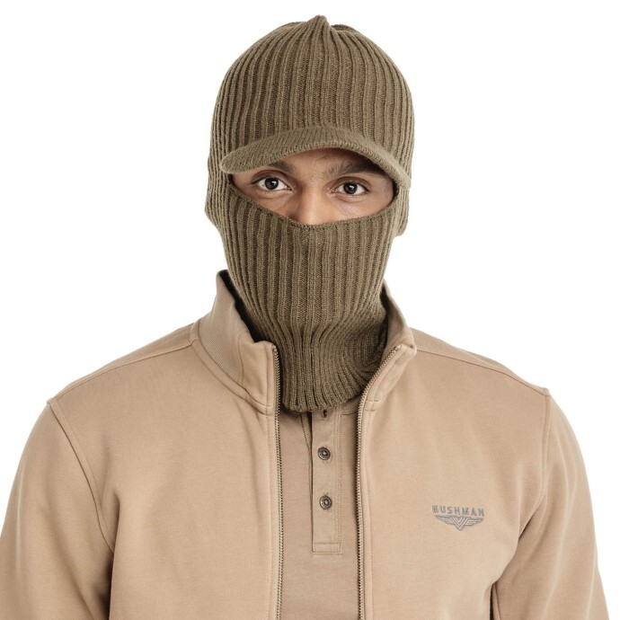 Bushman Kukla a čepice Balaclava, khaki UNI
