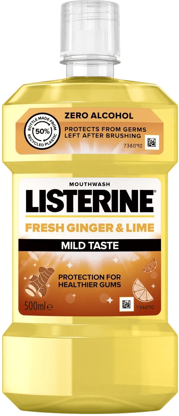 LISTERINE Fresh Ginger & Lime Zero Alcohol 500 ml
