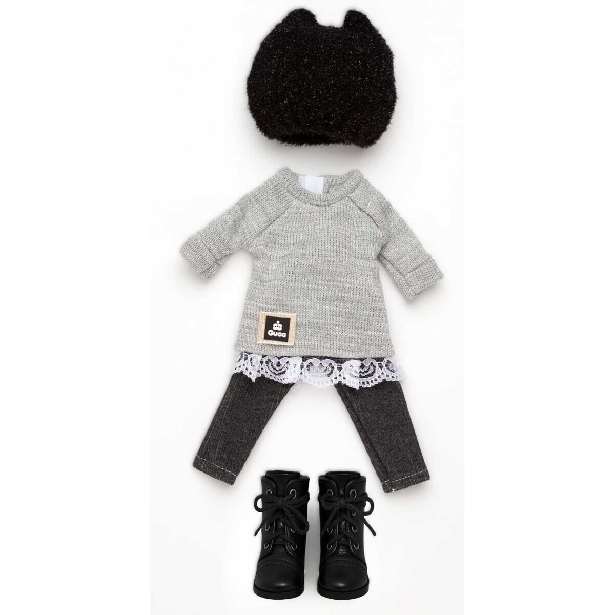 Guca P858 Obleček pro panenku PENELOPE velikosti 34 cm s botičkami