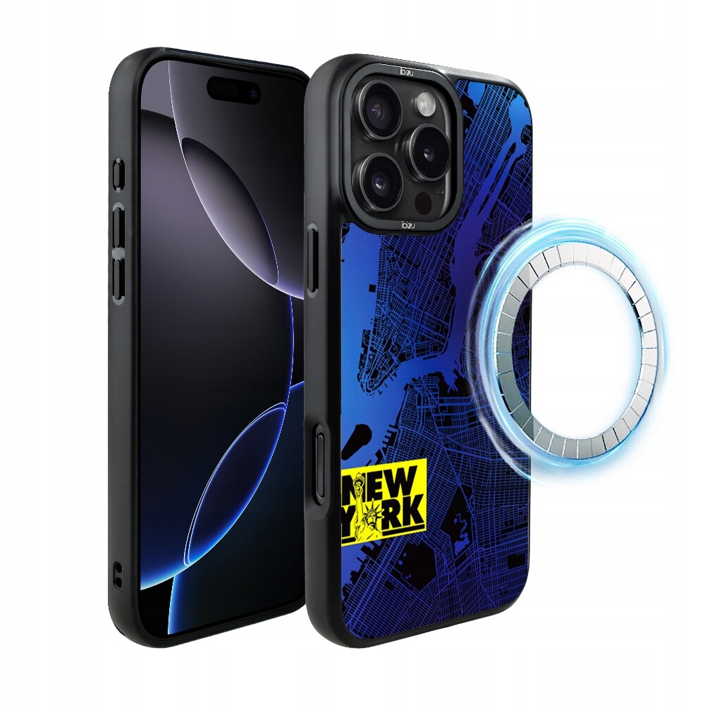 Matný Pouzdro Ibizu DropGuard s MagSafe pro iPhone 16 Pro Max, New York