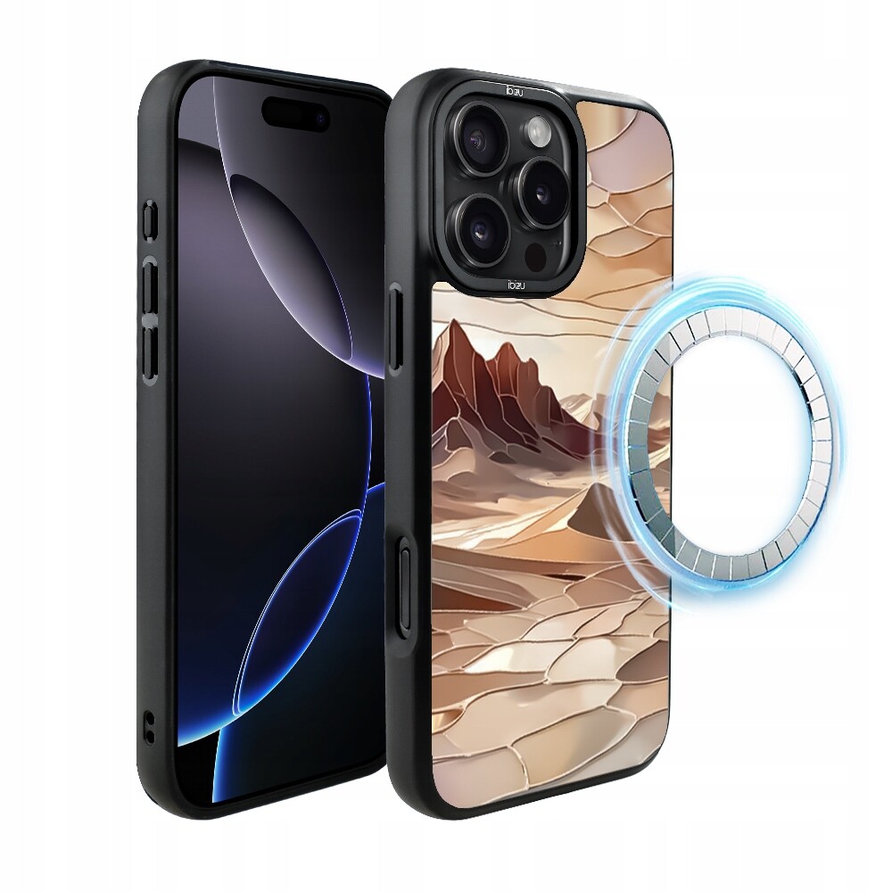 Pouzdro pro iPhone 16 Pro Ibizu DropGuard Matt s MagSafe, Pouštní klid