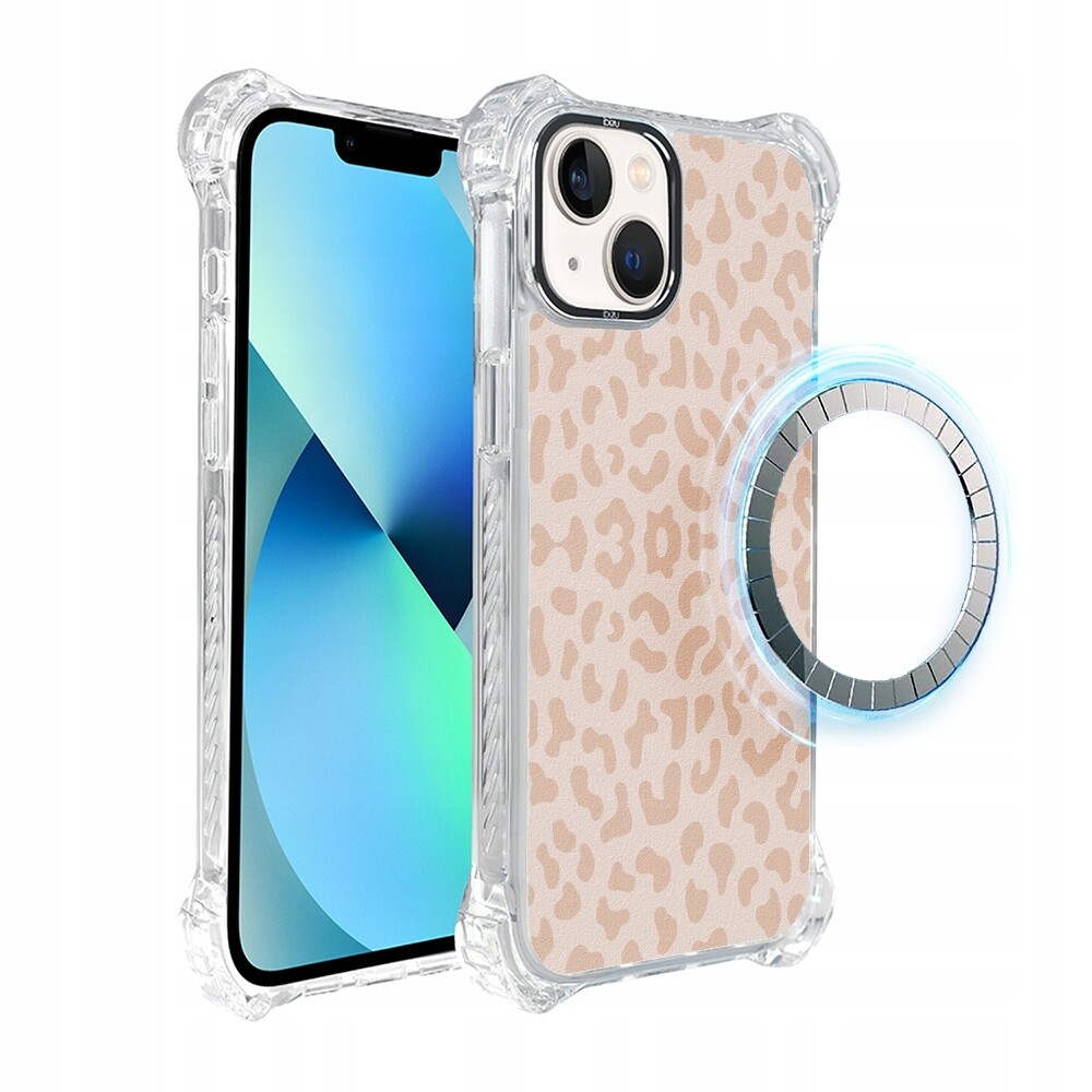 Pouzdro pro iPhone 13 Ibizu DropGuard Ultra s MagSafe, jemná panterka