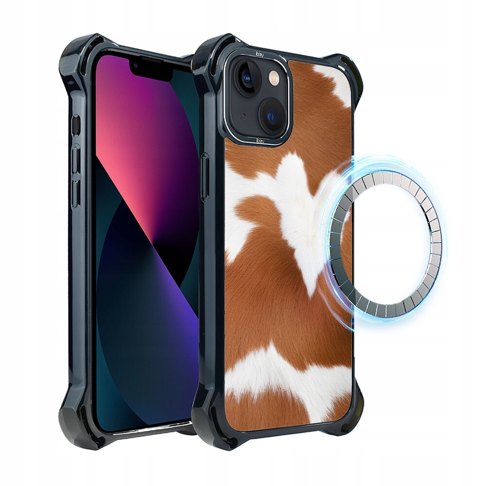 Pouzdro pro iPhone 13 Ibizu DropGuard Ultra s MagSafe, alpská kráva