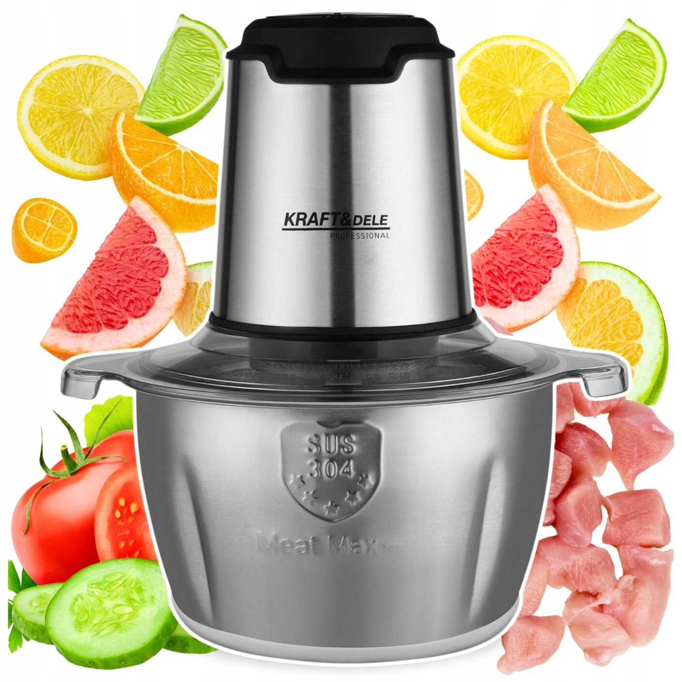 Elektrický Sekáček Potravin Masa, Zeleniny Kuchyňský Robot 1000 W