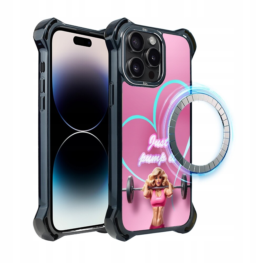 Pouzdro Ibizu DropGuard Ultra pro iPhone 14 Pro s MagSafe, Pump it love