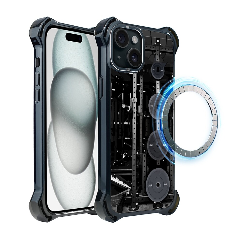 Pouzdro pro iPhone 15 Ibizu DropGuard Ultra s MagSafe, Železná stanice