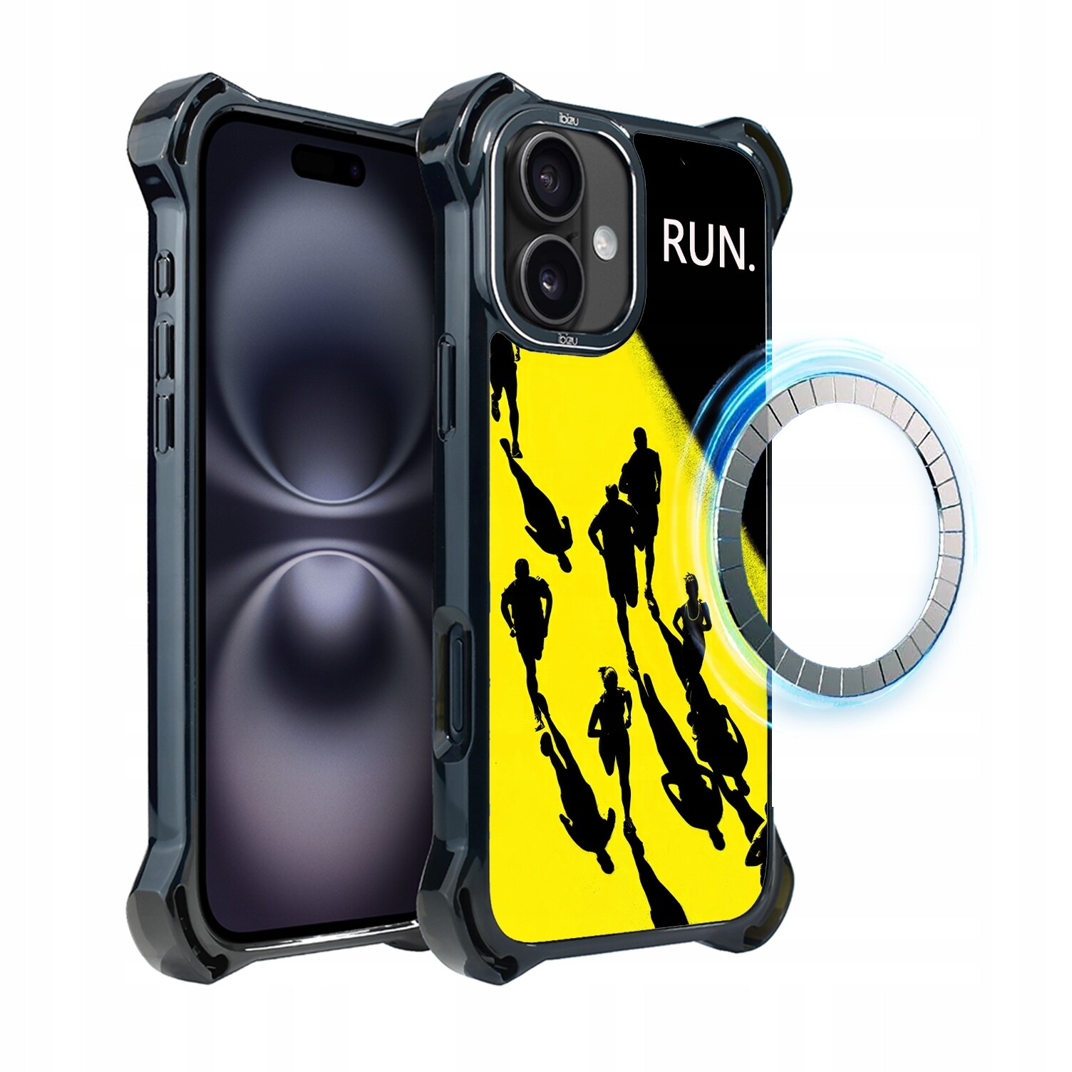 Pouzdro pro iPhone 16 Ibizu DropGuard Ultra s MagSafe, Běh mistrů