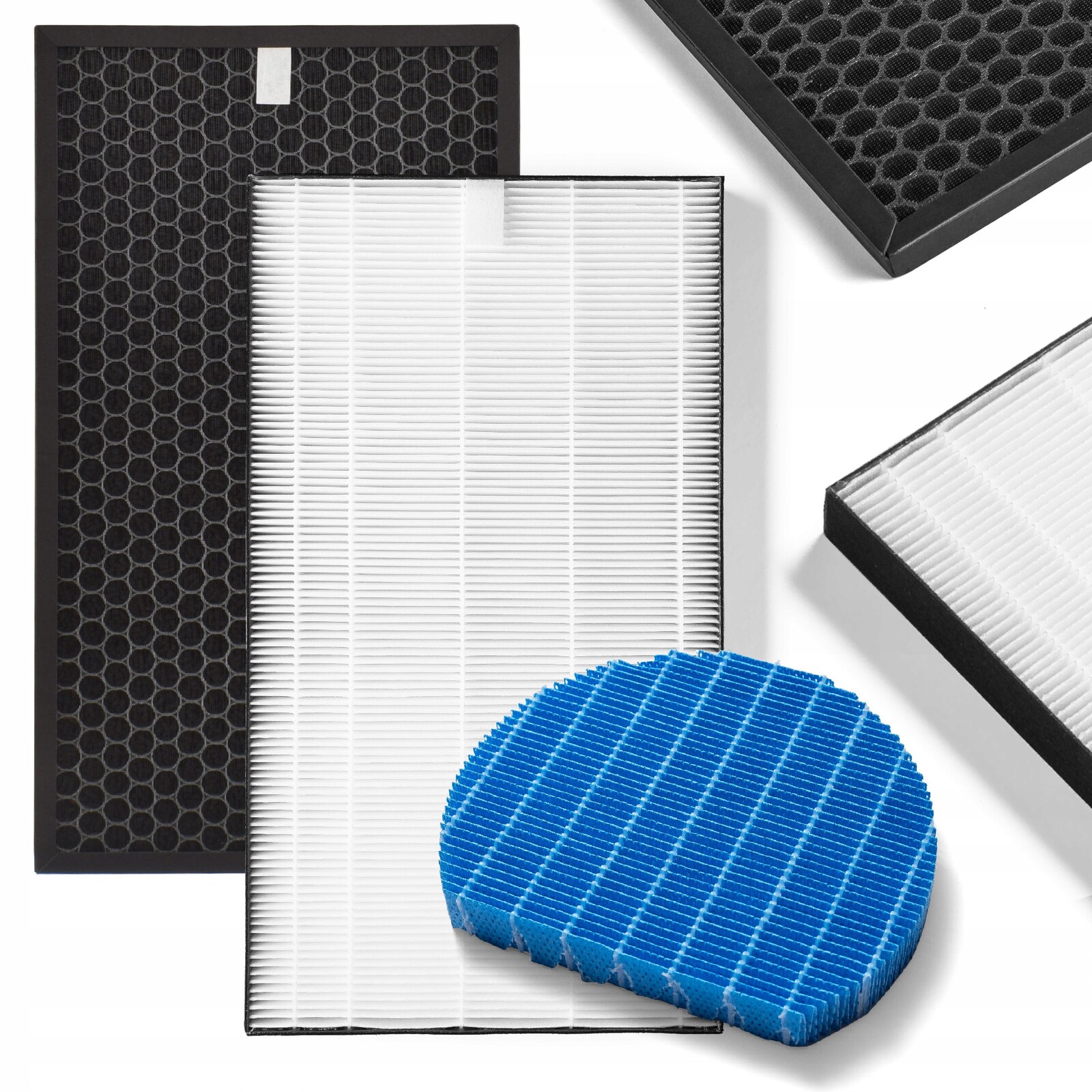 Kompletní vodní uhlíkový Hepa filtr pro čističku Sharp KC-D40EUW KC-D50EUW