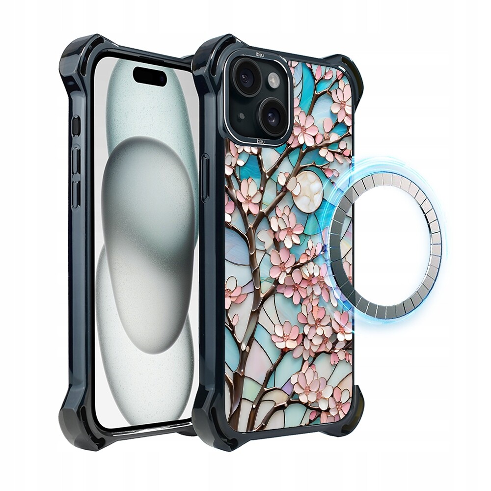 Pouzdro Ibizu DropGuard Ultra pro iPhone 15 s MagSafe, barva Moon Višeň