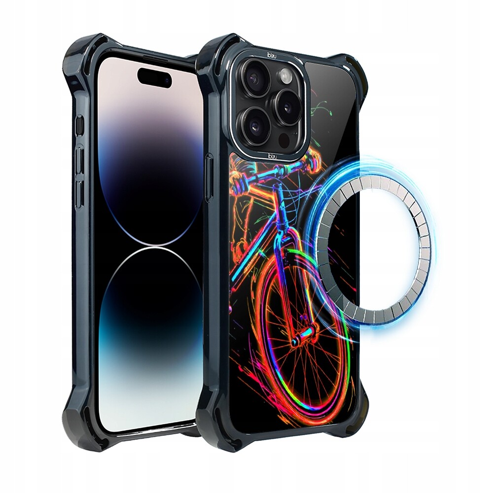 Pouzdro pro iPhone 14 Pro Max Ibizu DropGuard Ultra s MagSafe, Bicycle