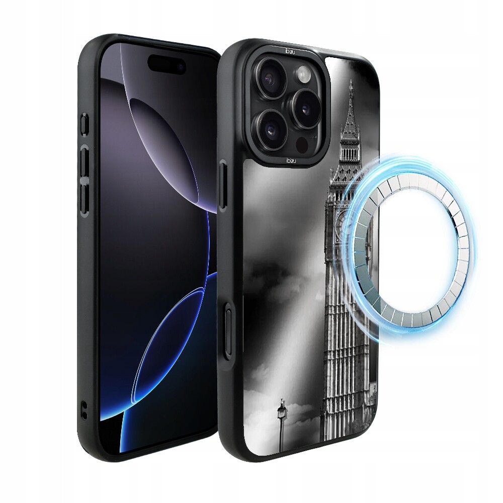 Matný Pouzdro Ibizu DropGuard pro iPhone 16 Pro s MagSafe, Big Ben