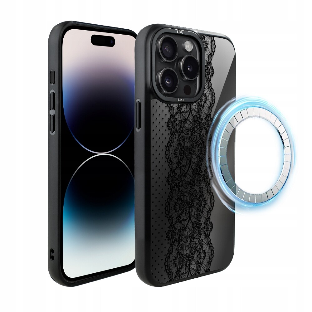 Pouzdro pro iPhone 14 Pro Ibizu DropGuard Matt s MagSafe, ozdobná krajka