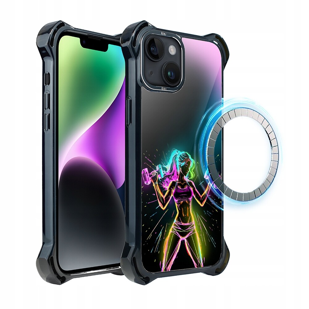 Pouzdro pro iPhone 14 Plus Ibizu DropGuard Ultra s MagSafe, fitness vibrace