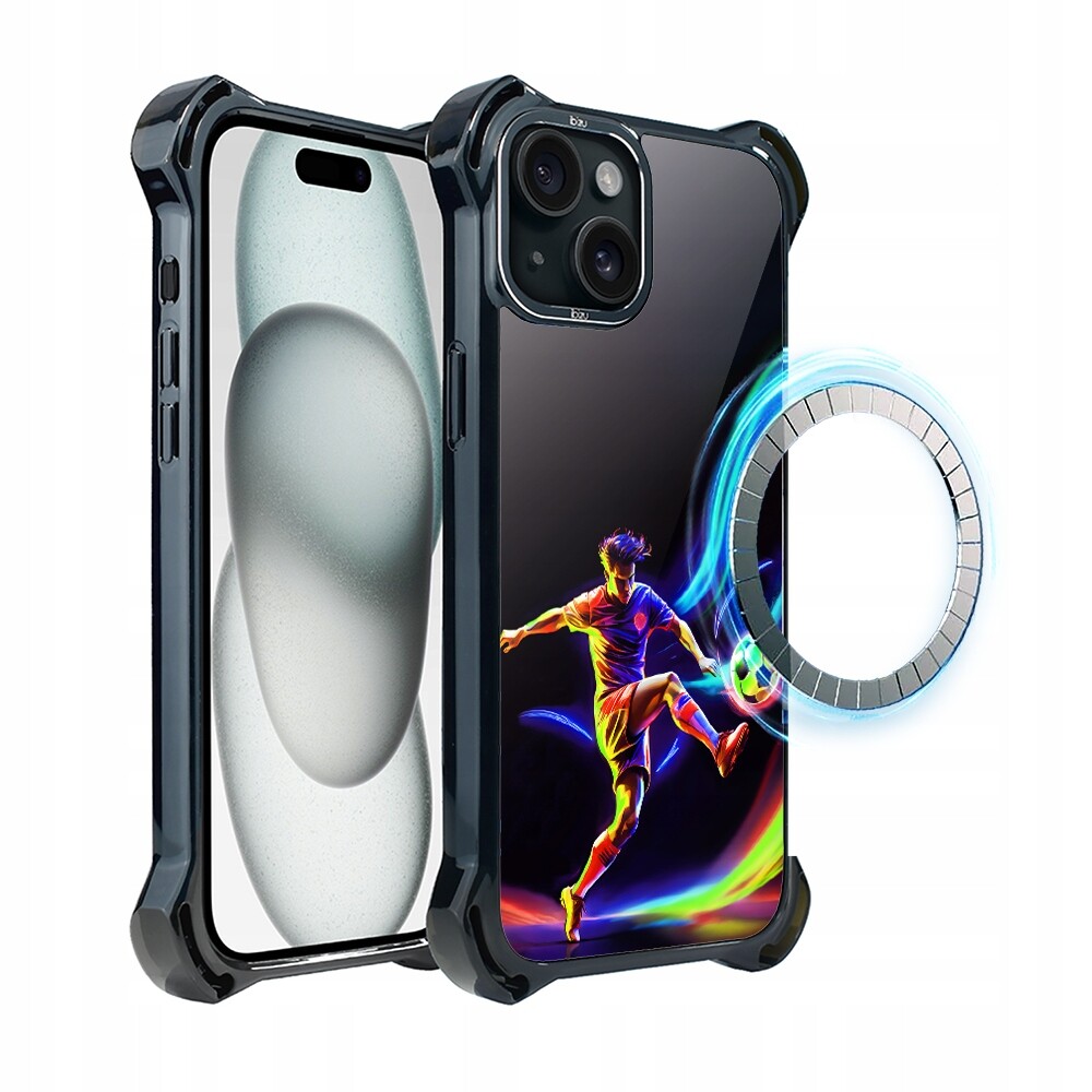Pouzdro pro iPhone 15 Plus Ibizu DropGuard Ultra s MagSafe v rytmu míče