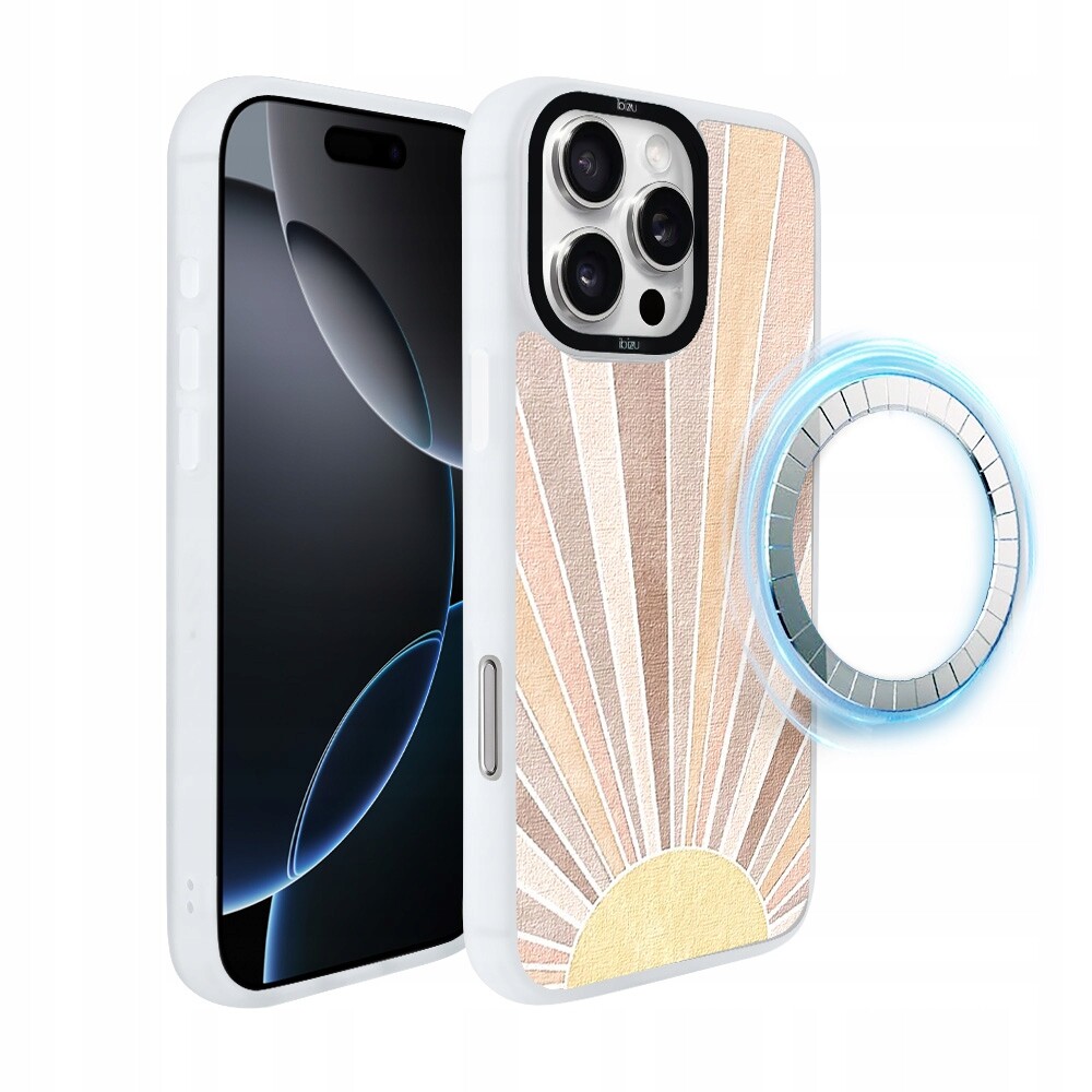 Pouzdro pro iPhone 16 Pro Max Ibizu DropGuard Matt s MagSafe, východ slunce