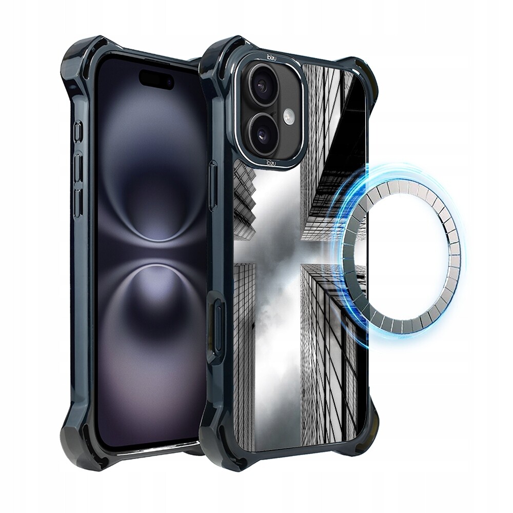Pouzdro pro iPhone 16 Ibizu DropGuard Ultra s MagSafe, Mrakodrapy