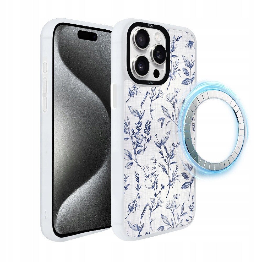 Pouzdro pro iPhone 15 Pro Ibizu DropGuard Matt s MagSafe, Azurové šeptání