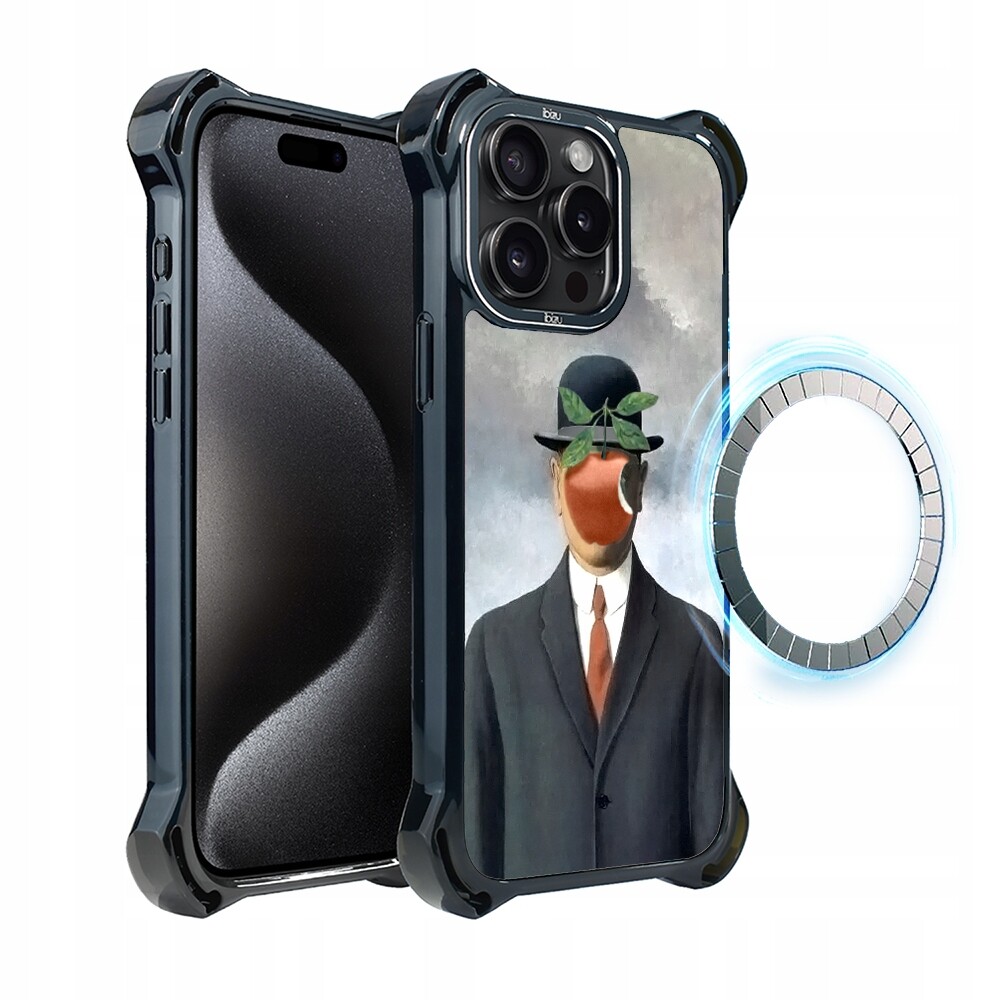 Pouzdro pro iPhone 15 Pro Max Ibizu DropGuard Ultra s MagSafe, syn člověka