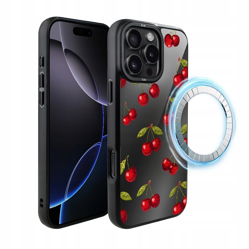 Pouzdro pro iPhone 16 Pro Max Ibizu DropGuard Matt s MagSafe, Višňová noc