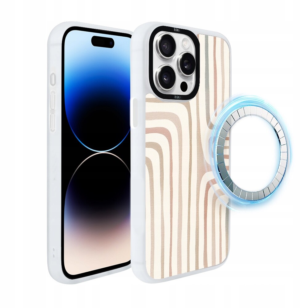 Pouzdro pro iPhone 14 Pro Max Ibizu DropGuard Matt s MagSafe, pískové bludiště